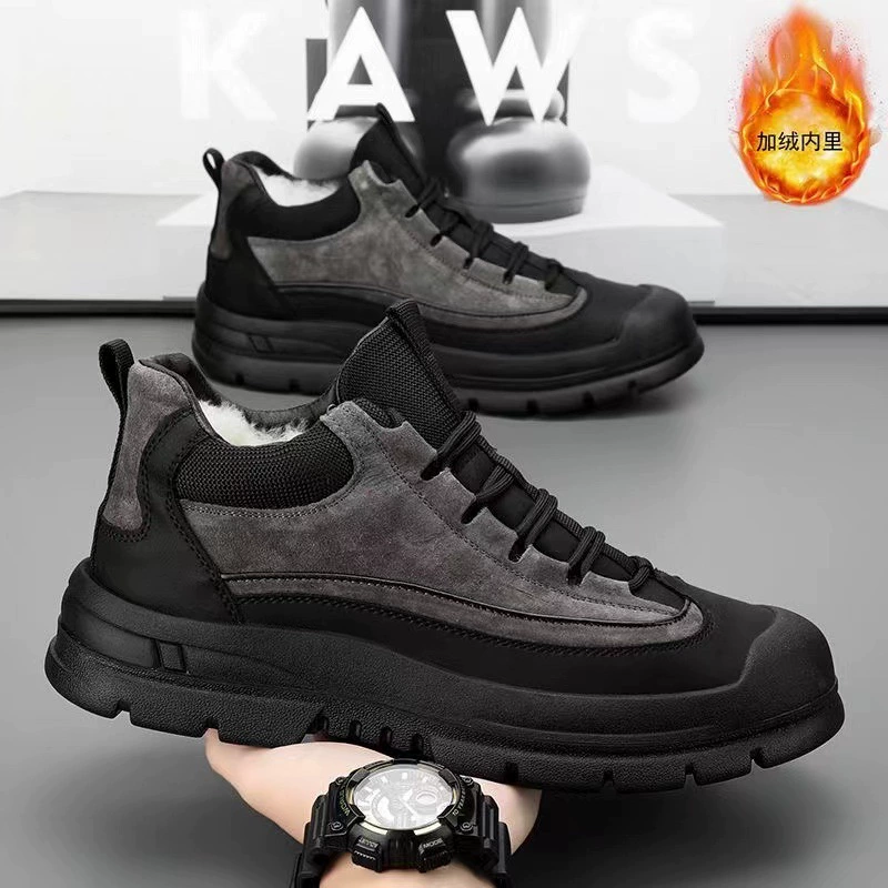 Ботинки‑анкл (Martens) GT-368, с плюшевой подкладкой, тёплые и противоскользящие, размеры 39–44
