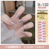 Long fake nails for manicure for nails, ultra thin detachable nail stickers, European style, ready-made product, wholesale