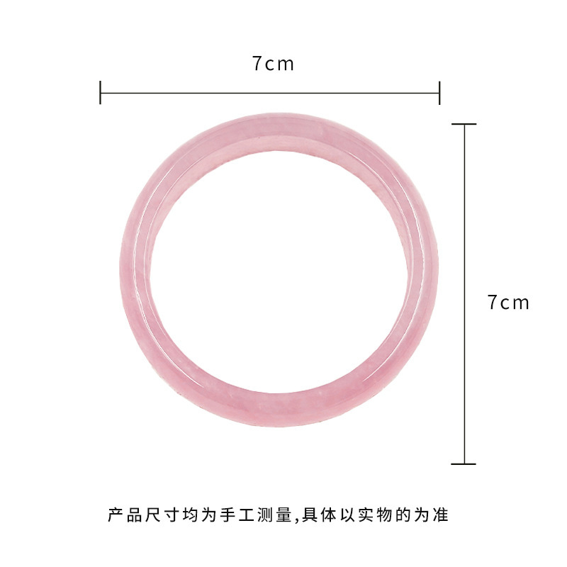 工場直売粉水晶ブレスレット天然氷種芙蓉石玉腕輪玉水晶馬粉晶ブレスレット細い丸条|undefined