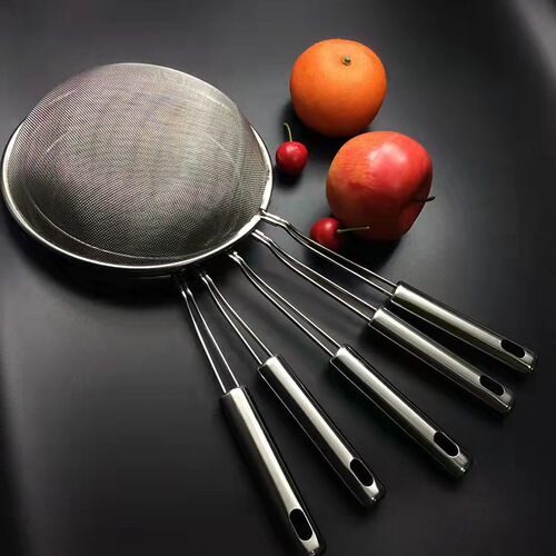 Factory price wholesale stainless steel wide edge filter frying net oil leakage flour sieve fine sieve soy milk filter oil separator