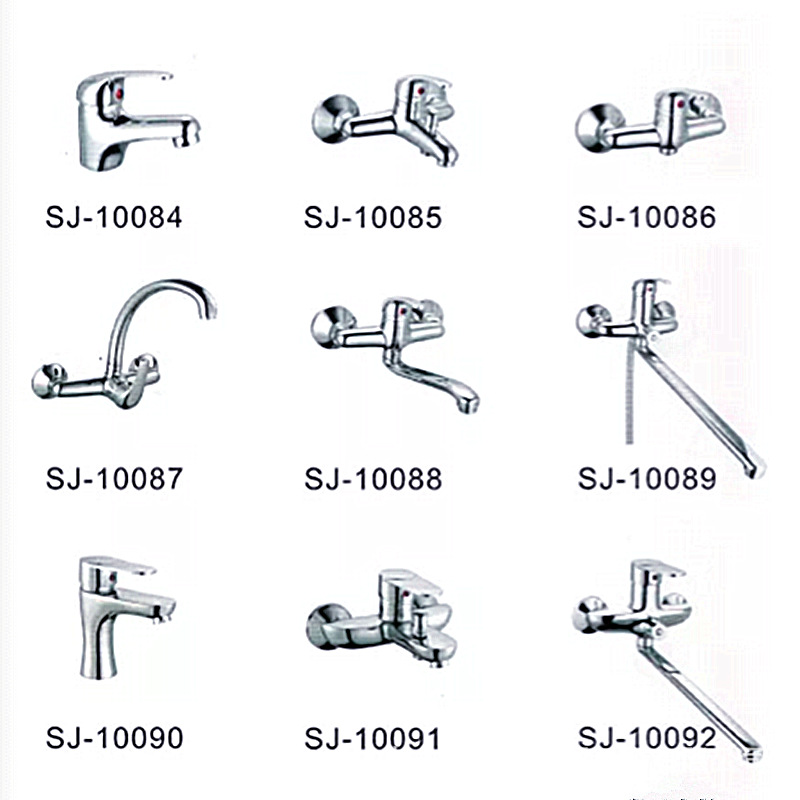 The original manufacturer of the concealed two-hole Qiao Ding mixed water kitchen faucet, wall-mounted concealed cold and hot sink faucet Specification drawing