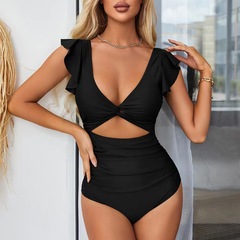 比基尼連體泳衣女三角褲坦基尼泳裝游泳亞馬遜bikini速賣通多色歐