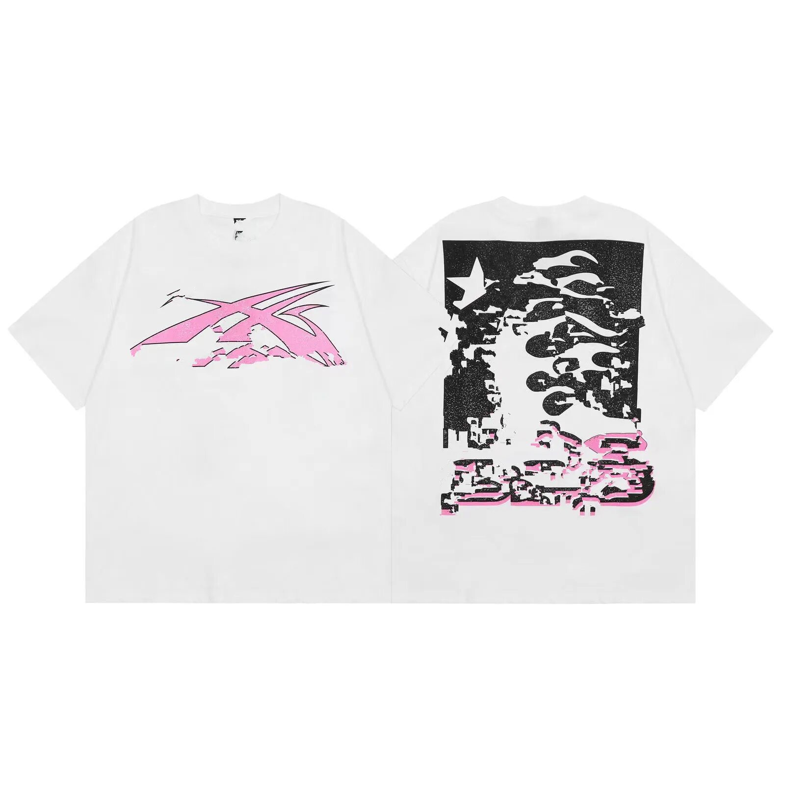 Verano nuevo estilo marca de moda europea y americana para hombres y mujeres camiseta de algodón casual suelta ajustada camiseta gráfica de manga corta de verano top de manga corta