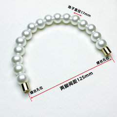 Factory direct supply of luggage hardware plastic pearl handles acrylic packaging box handles