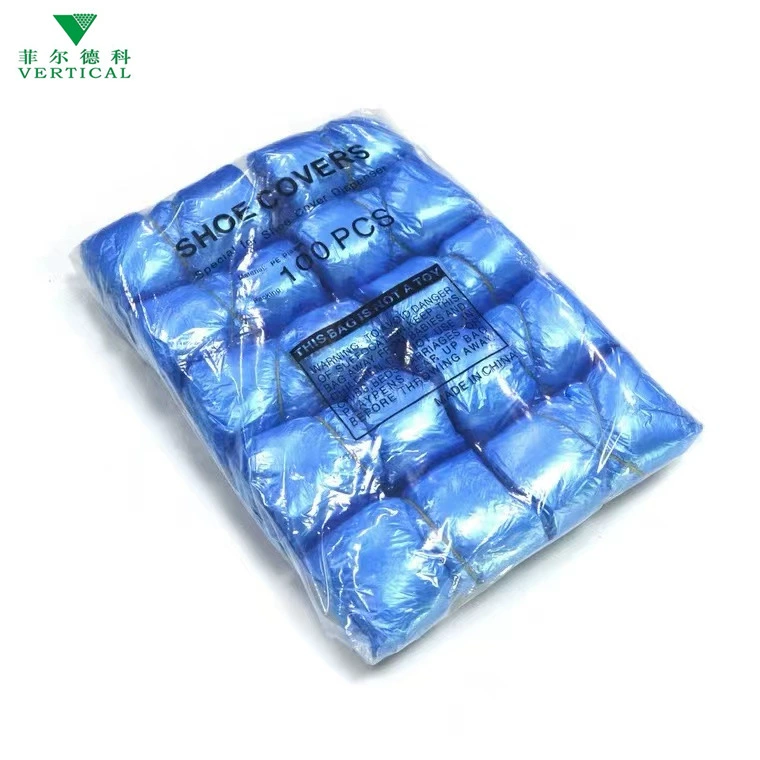 Производители на складе автоматическая машина для бахил на заказ в помещении специальная утолщенная Т-образная Пряжка одноразовый синий водонепроницаемый чехол для обуви