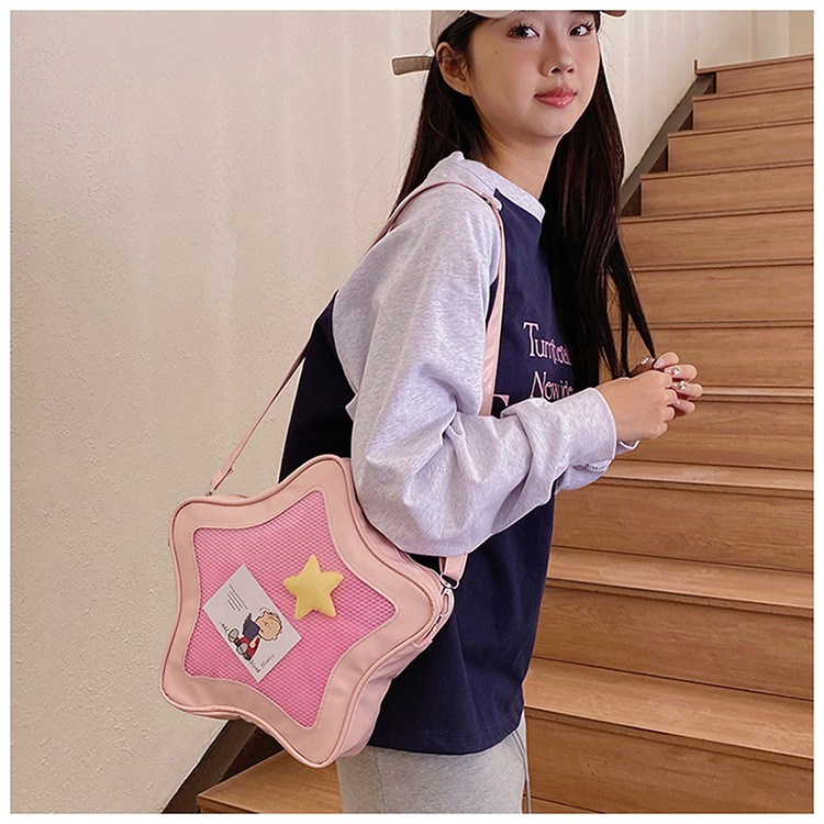 This year's popular color bags, 2025 new star bags, Japanese-style sweet single-shoulder bags, crossbody bags, women's bags, cross-border undefined