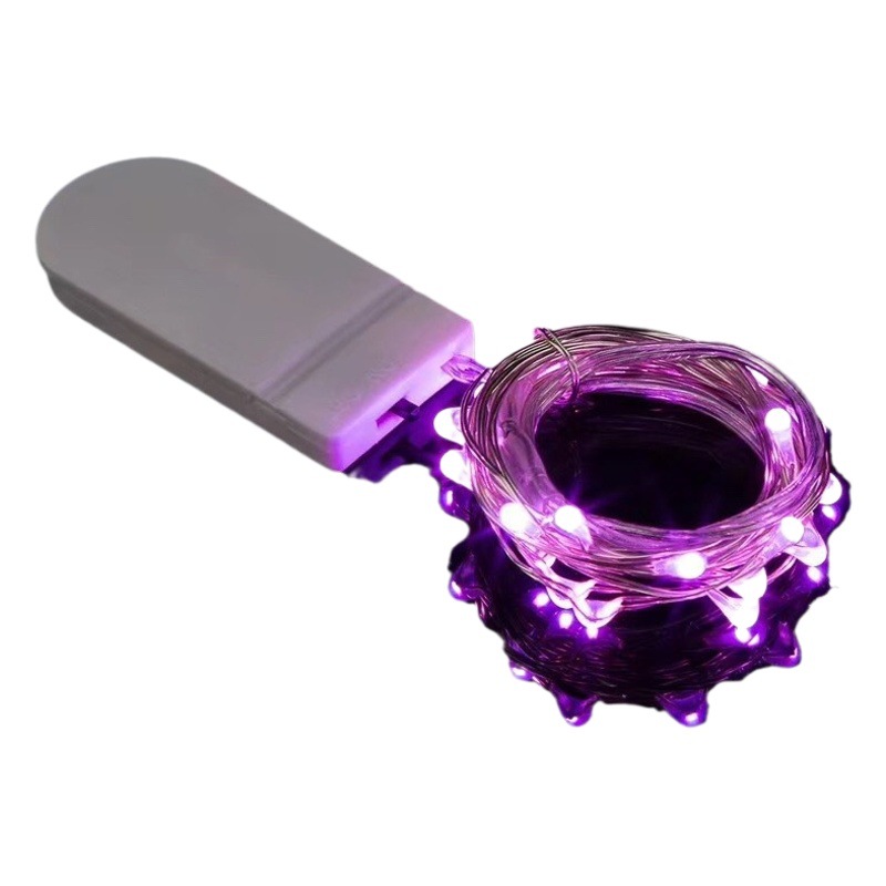 CR2032 caja de la batería alambre de cobre luz cadena pastel fresco ramo caja regalo chino San Valentín Navidad amante Navidad Decoración