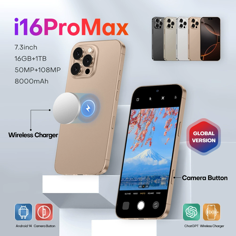 Смартфон i16ProMax, MTK6753 3+64ГБ, 6,73" Incell экран, беспроводная зарядка