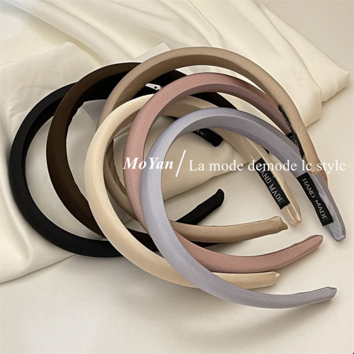 Korean version of the new Internet celebrity sponge headband for women, high-end hair accessories, high-ceiling temperament, simple and versatile hairpin headband