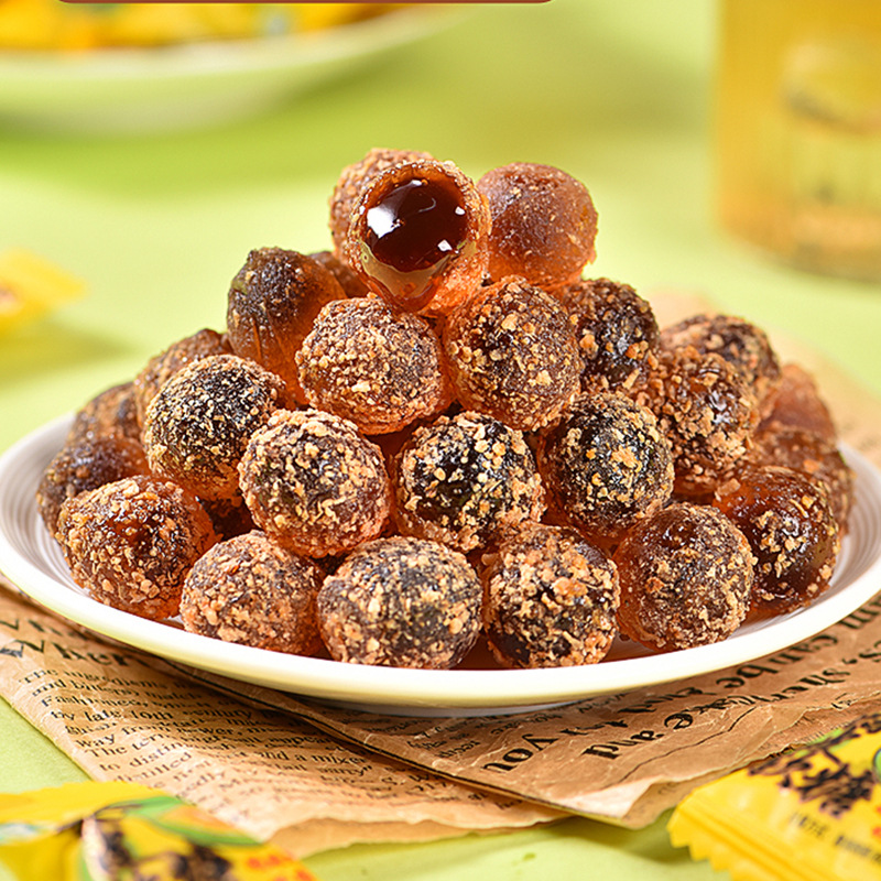 Direct Manufacturer Wholesale Spicy Tangerine Peel Candy Bulk Soft Candy Independent Packaging Office Leisure Snack