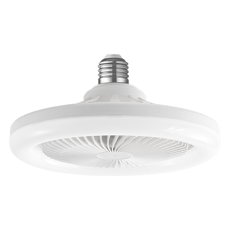 E27 lámpara de ventilador de boca de tornillo gran viento lámpara de ventilador de techo de control remoto integrado dormitorio cocina lámpara de ventilador led de ahorro de energía