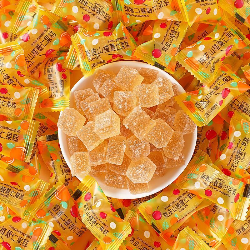 【在庫あり】みかんの皮、サンザシ、麦、グミキャンディー、スナック、個包装、卸売、正規品|undefined