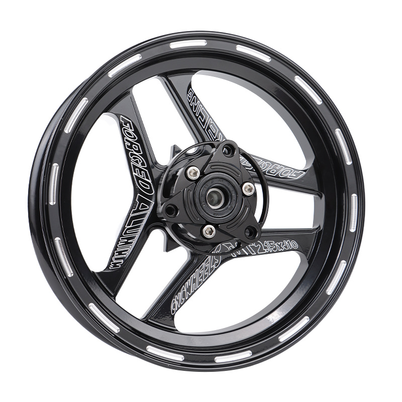 The front wheel hub of Flanders is suitable for calf M +9 F90 UBE electric motorcycle 10-inch front wheel steel ring