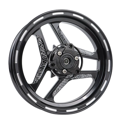 The front wheel hub of Flanders is suitable for calf M +9 F90 UBE electric motorcycle 10-inch front wheel steel ring (Other Electric Vehicle Accessories) - flando-10-inch-gypsophila-wheel-hub-black