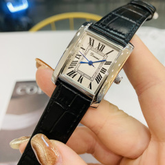 蒂米妮dimini長方形手錶女表簡約羅馬氣質商務真皮高檔女士石英表