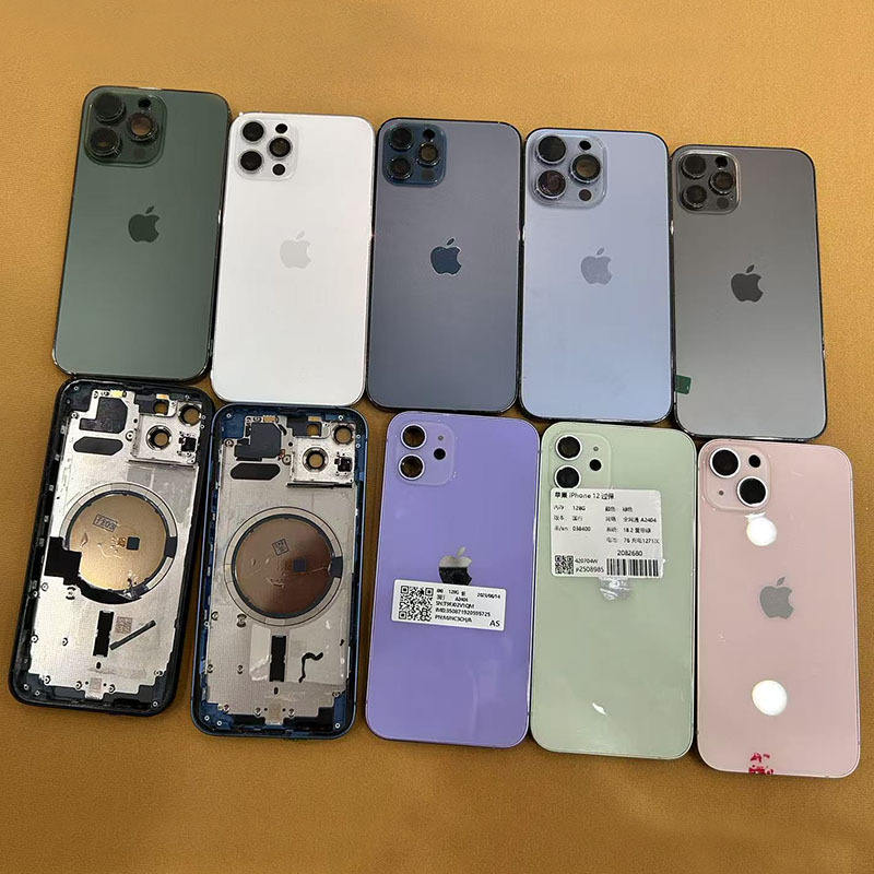 Apple iphone12promax 分解ミドルフレーム 13mini バックカバーアセンブリ 14 リアシェルフレーム純正オリジナルに適しています。|undefined
