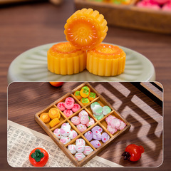 中国式菓子樹脂diy工芸品の小さな部品のデスクトップ装飾品の車の小さな装飾品をシミュレートします