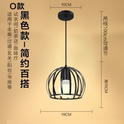 Candelabro de jaula de hierro pequeño de un solo cabezal al por mayor de fábrica, tienda de ropa de olla caliente retro americana, barra de bar, lámpara de comedor, estilo industrial