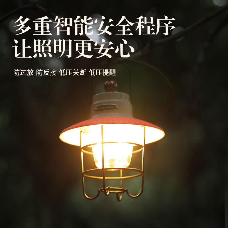 Shenhuo T55 gancho de manija camping led multifunción carga tienda portátil atmósfera campamento luces de camping al por mayor