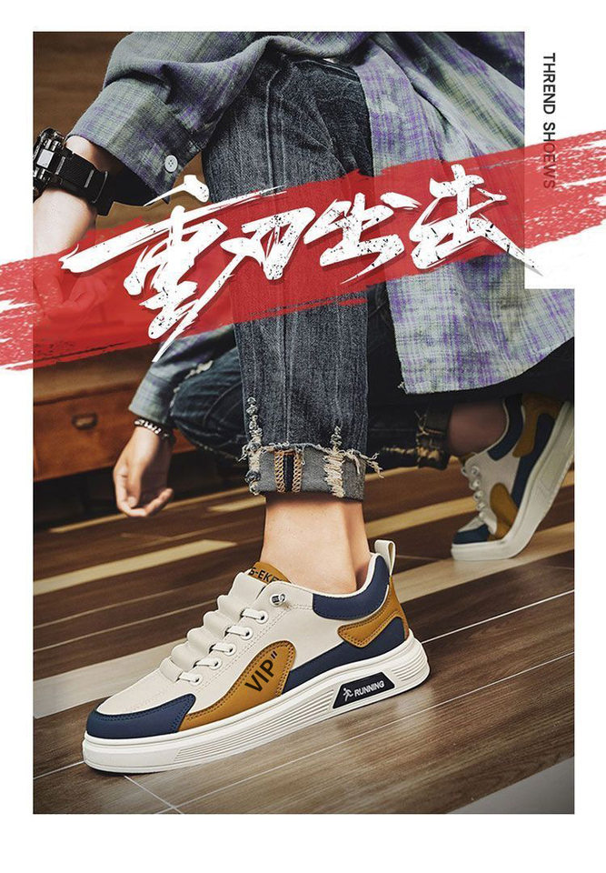 Giày sneaker nam đế mềm thoáng khí phối màu, dây thun co giãn, kiểu Hàn — Màu Kaki Z908-1, Z908-1 Trắng Xanh Lục, Z908-1 trắng xanh chi tiết 15