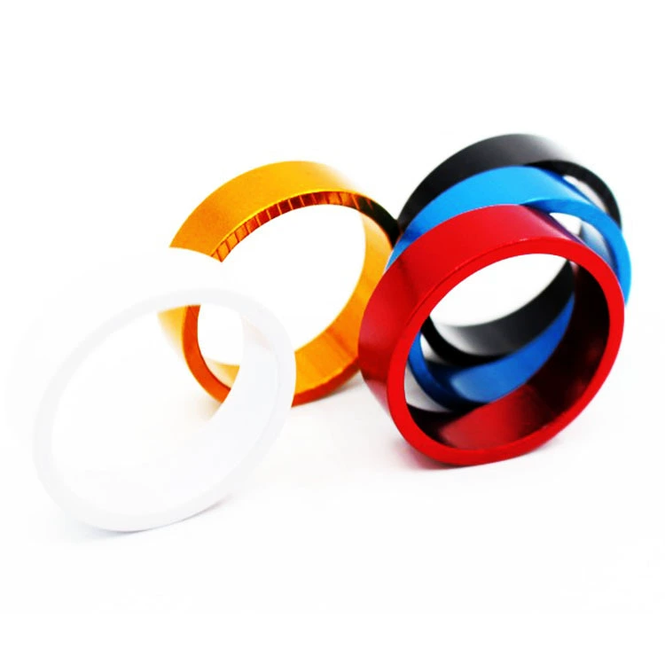 Шайба для горного велосипеда Велосипедная чаша Набор из алюминиевого сплава Цветная шайба с ЧПУ 10 мм Набор чаш Шайба Усиливающая подушка