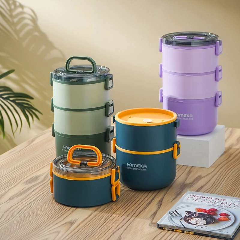 Изоляционные круглые ланч-боксы из нержавеющей стали