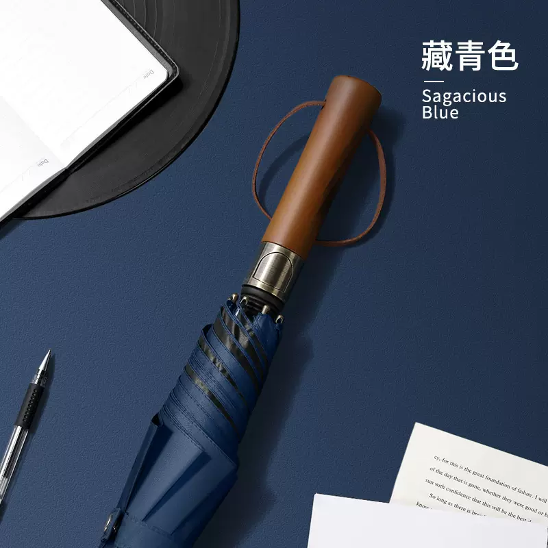 高尔夫长柄商务雨伞定制LOGO防晒遮阳男士直杆伞加大号自动伞批发