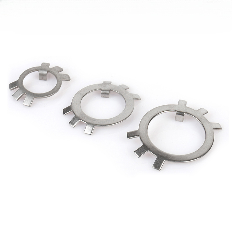 304 GB858不锈钢止退垫圈六爪垫圈止动垫片锁紧垫圈锁M10-M200