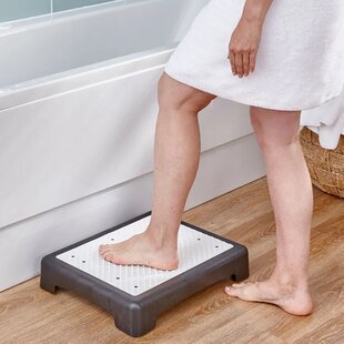 Anti-slip outdoor step ladder auxiliary half-step ladder for the elderly can be stacked plastic outdoor half-step ladder