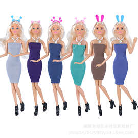 新欧美11寸6分30CM秋装小清新服饰迷你紧身胸衣娃衣头饰跨境外