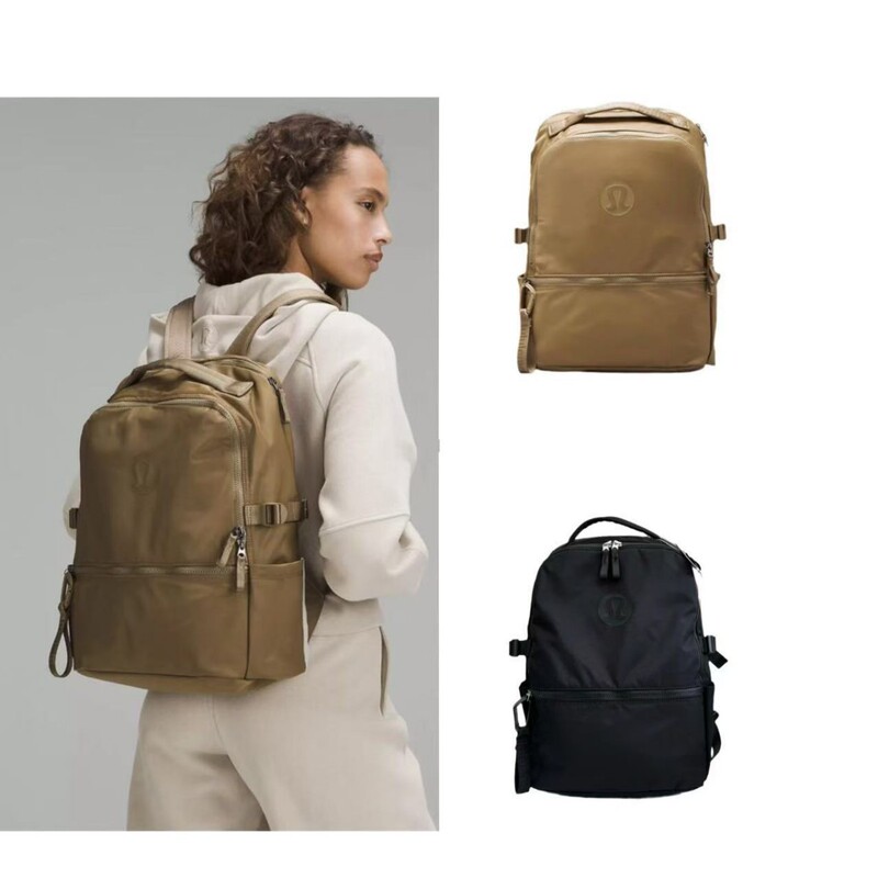 Lulu Same Bag Backpack 22L high quality Men's and Women's Large Capacity Computer Schoolbag Sports Leisure Backpack Trendy