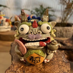 Chenxue Jingdezhen Pure Handmade Ceramic Pixiu Tea Pet Incense Burner Ornaments Incense Backflow Incense Insert Opening Creative Gift