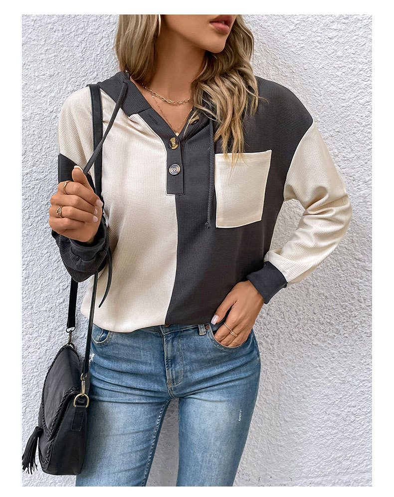 Maglione con cappuccio - Vista laterale