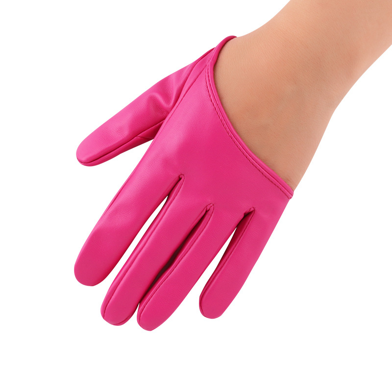 Nuevo rendimiento de las mujeres guantes hip hop discoteca DS danza dedo medio Palma danza coreana punk rendimiento guantes