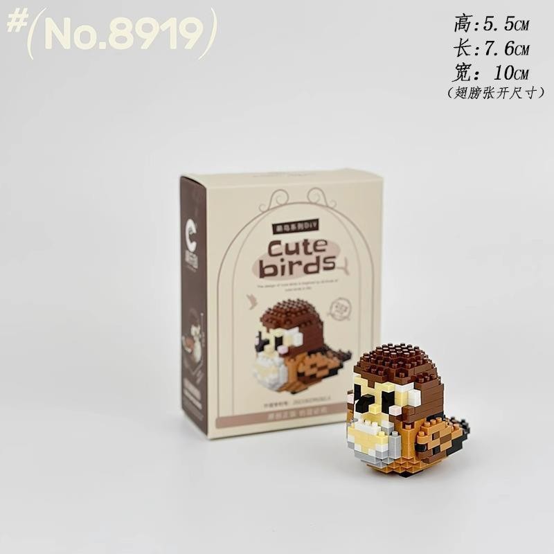 Compatible con Lego muñeca de dibujos animados micro partículas frambuesa oso montado bloques construcción juguetes educativos puesto ciego caja regalo al por mayor