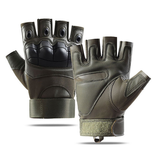 Tactical half-finger gloves men's soft shell protective microfiber special forces military fans sports cycling outdoor cross-border shipping A03R
