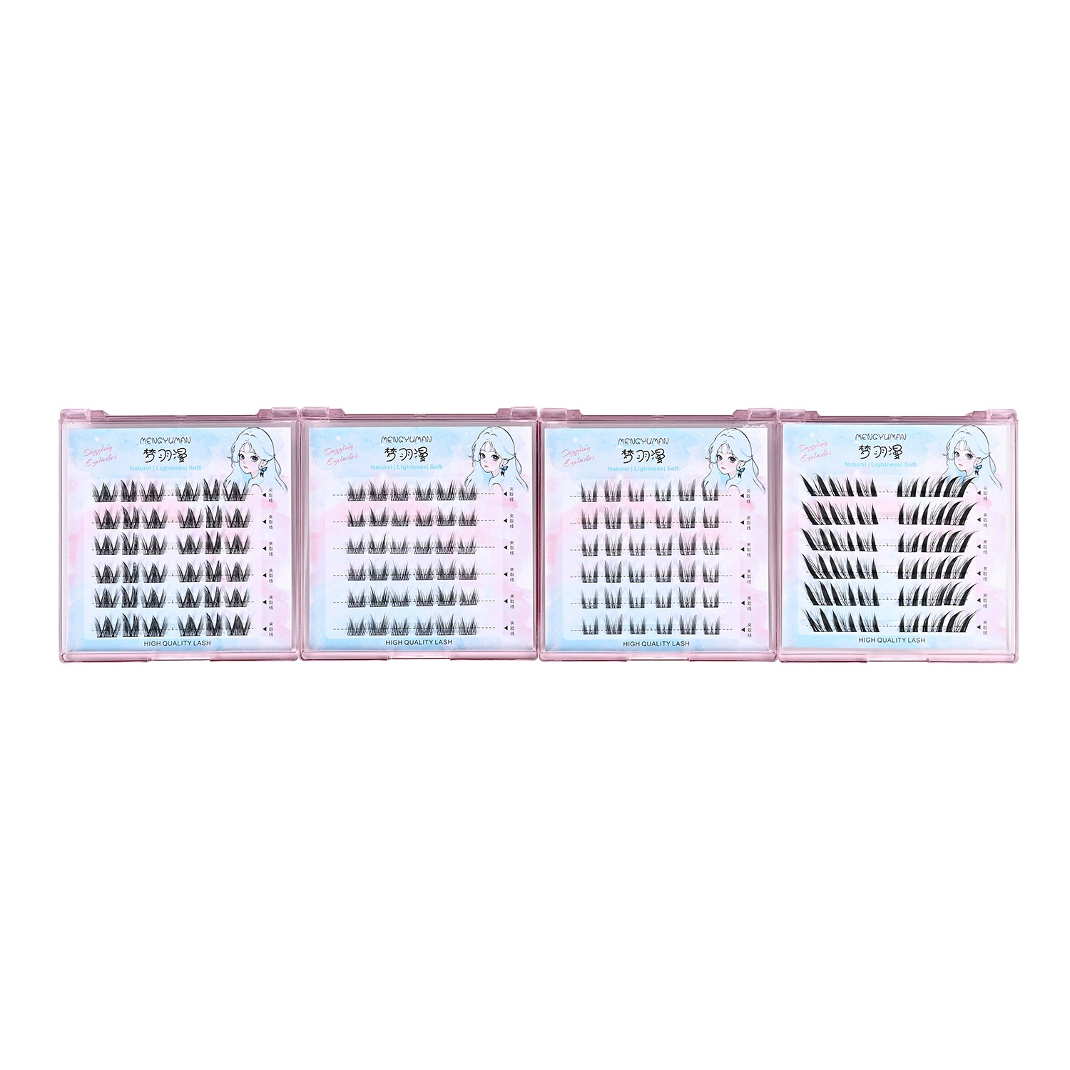 Dense curling lengthening false eyelashes, natural volume