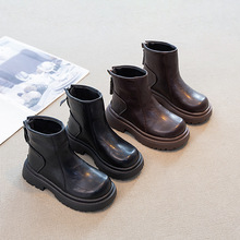 2025年冬季新款童鞋时尚帅气马丁靴英伦风加厚保暖女童短靴女批发