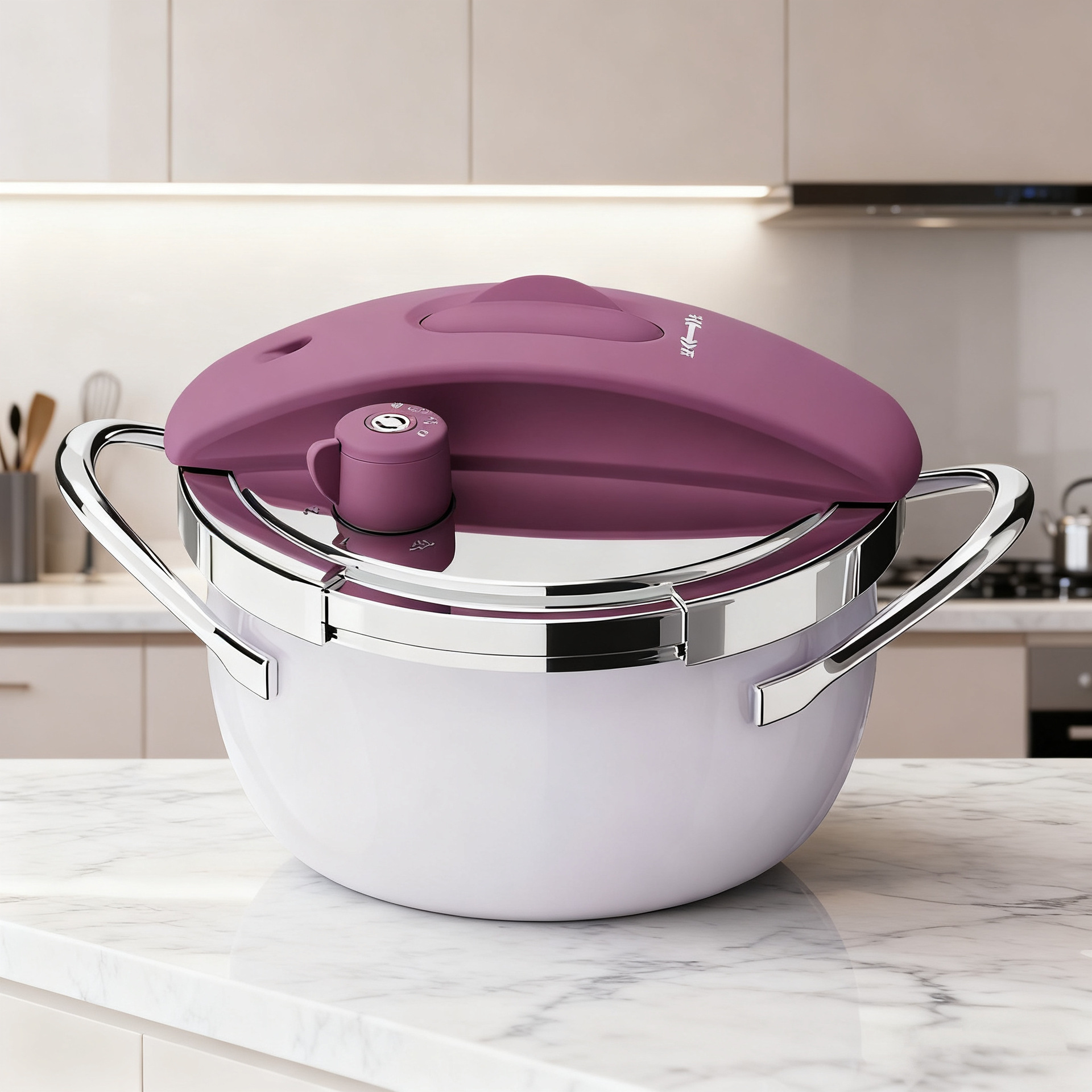 Mini autoclave para 1 - 2 personas cocina a presión de acero inoxidable 304 gas de horno electromagnético a prueba de explosiones