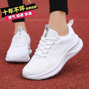 Broken Code Sports Shoes for Women, Spring and Autumn Mesh Breathable Soft-Soled Casual Travel Shoes for Women, Lightweight Running Shoes