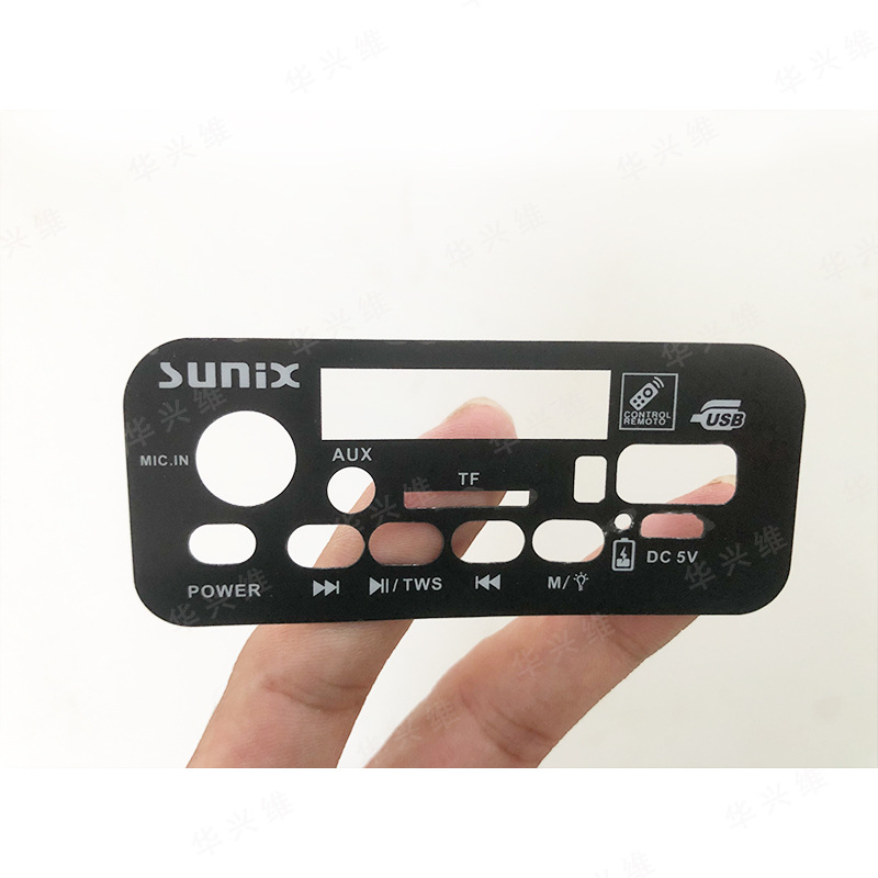 厂家各类PVC PC 丝印面板亚克力按键面板PC磨砂标牌 来图免费设计