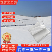 复合土工膜两布一膜蓄水池防渗防水土工膜一布一膜工程防水土工布