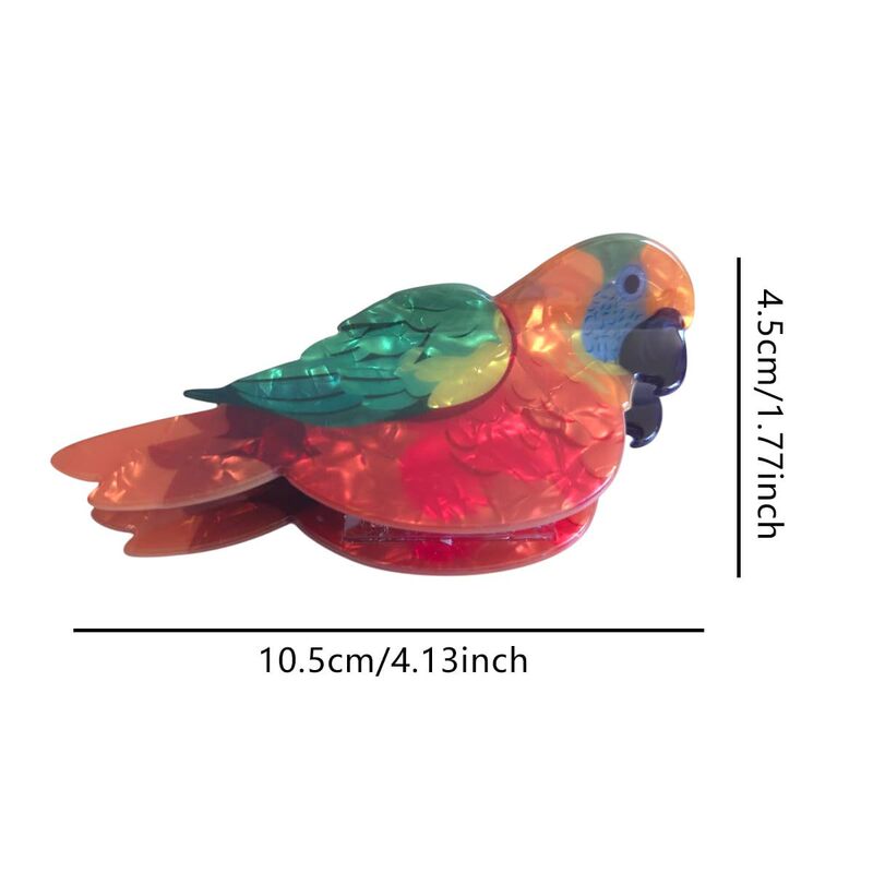 模擬オウムクリップ、かわいいツバメサメクリップ、カラフルな鳥ポニーテールクリップ、クリエイティブな後頭部ヘアクリップ、ヘッドバンド|undefined