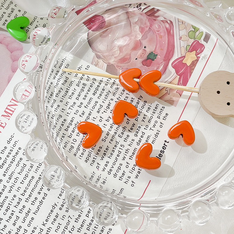 2g Weight Beads Jewelry Making Type 10 * 8mm Jewelry Making Size DIY Jewelry Accessories Classification Hole 1~1.9mm Hole Size 1 Piece Quantity Zinc alloy Material Heart Shape Pattern Stoving Varnish Design Cute Style 1 Piece 10 * 8mm Hole 1~1.9mm Zinc Alloy Heart Shape DIY Jewelry Accessories Beads 9