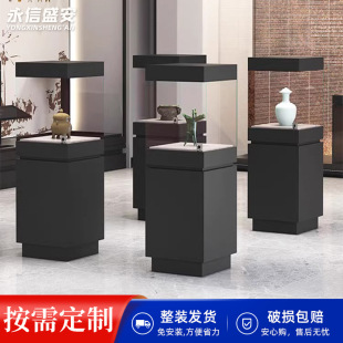 Antique Cultural Relics Museum Display Cabinet Independent Cabinet Jewelry Glass Display Cabinet Jade Booth Display Cabinet Product Cabinet