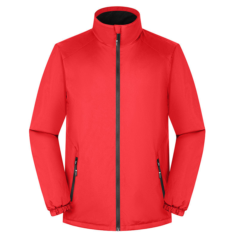 Otoño e invierno chaqueta al aire libre hombres y mujeres mismo a prueba de viento impermeable collar de soporte malla interior montañismo ropa fitness chaqueta deportiva