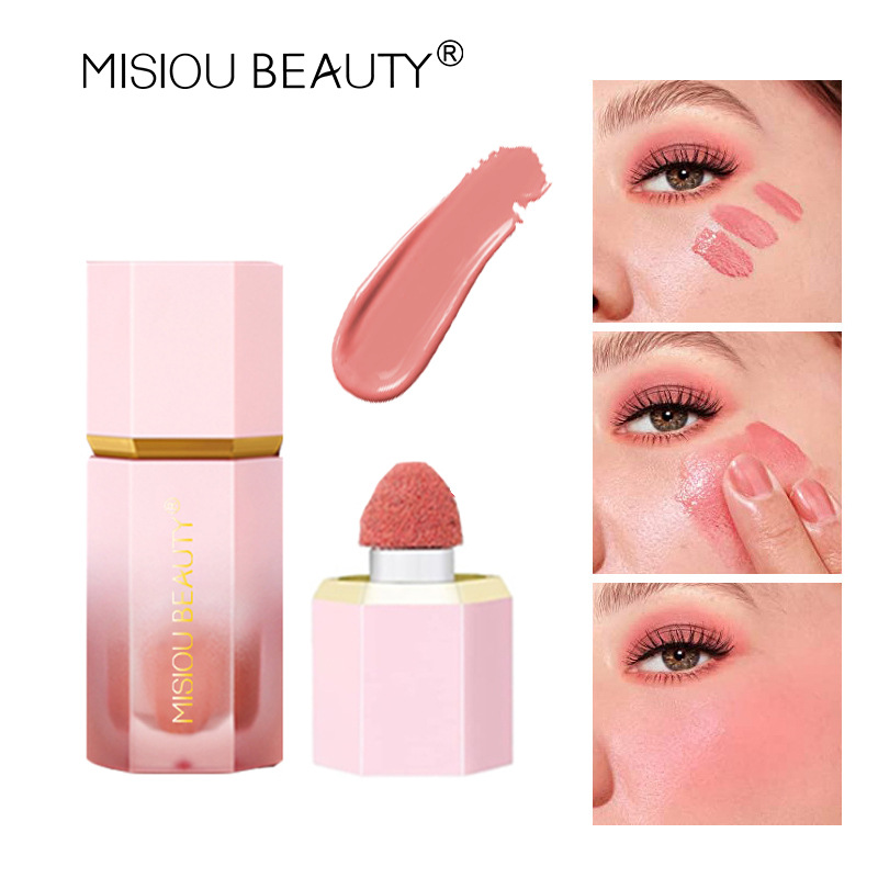 MISIOU BEAUTY跨境化妆品液体腮红眼影修容晒红女面部胭脂水彩妆