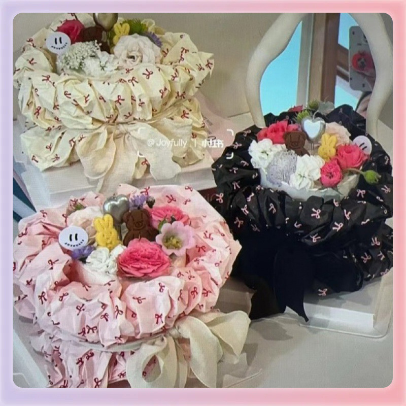 ✅38g蝴蝶结雪梨纸包装纸花店花束打包纸花艺包装材料感包花现