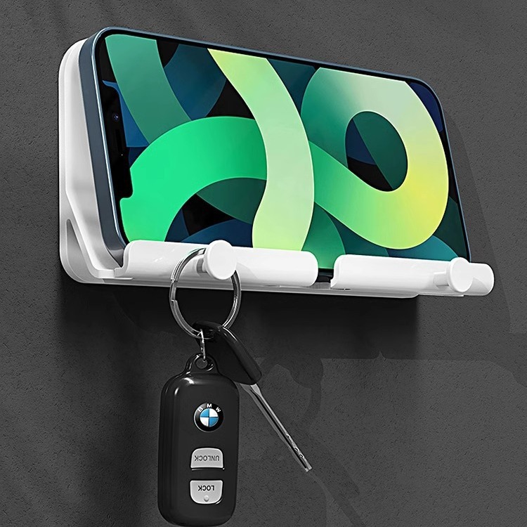 Divara yapışan telefon tutacağı, dəliksiz, hamam üçün