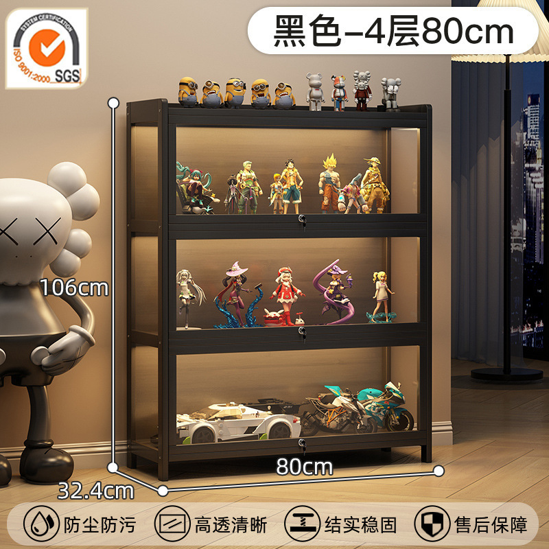 ロック可能なアクリルフィギュアディスプレイキャビネット、透明防塵ディスプレイスタンド、レゴブラインドボックス装飾品モデル収納キャビネット|undefined